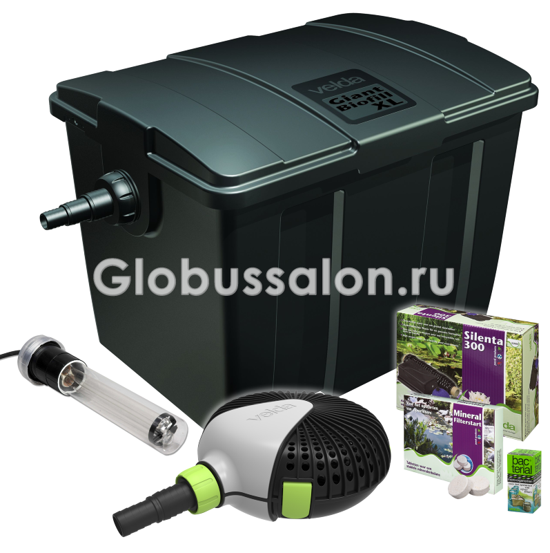 Комплект системы фильтрации GIANT BIOFILL XL SET 20000 до 20 м3 (фильтр, насос, УФ, аэратор)